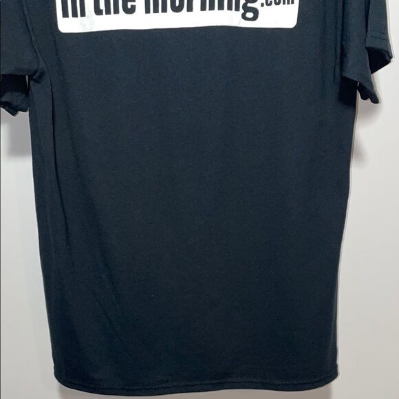 Port and Company Black and Red Short Sleeve Tee - Picture 7 of 7